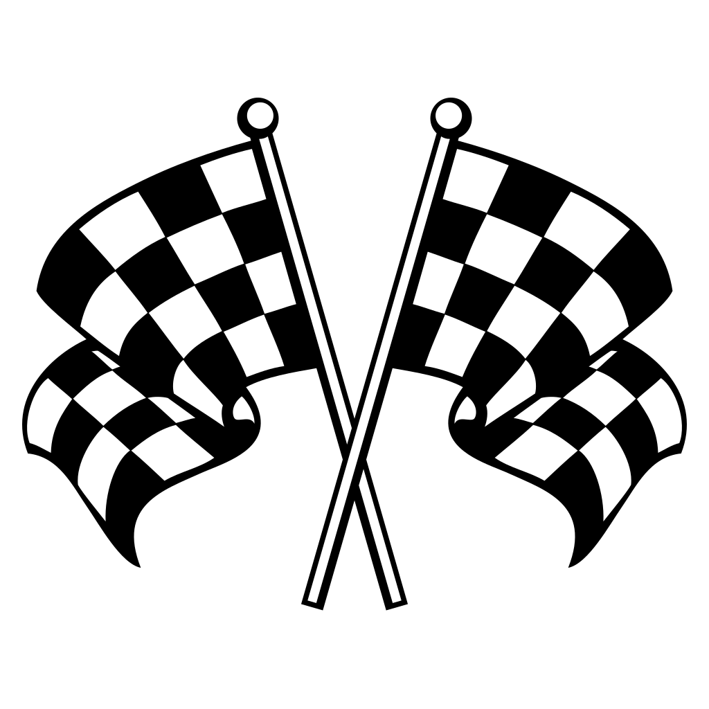 Racing checkered flags design for creative projects