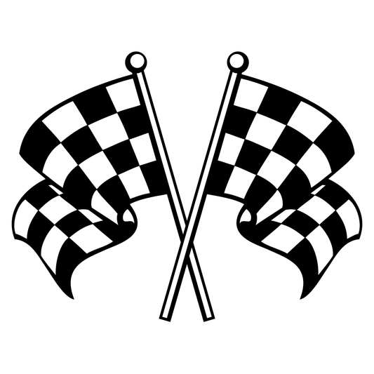 Racing checkered flags design for creative projects