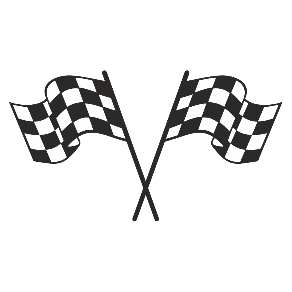 Dual racing flags design for cutting machine projects
