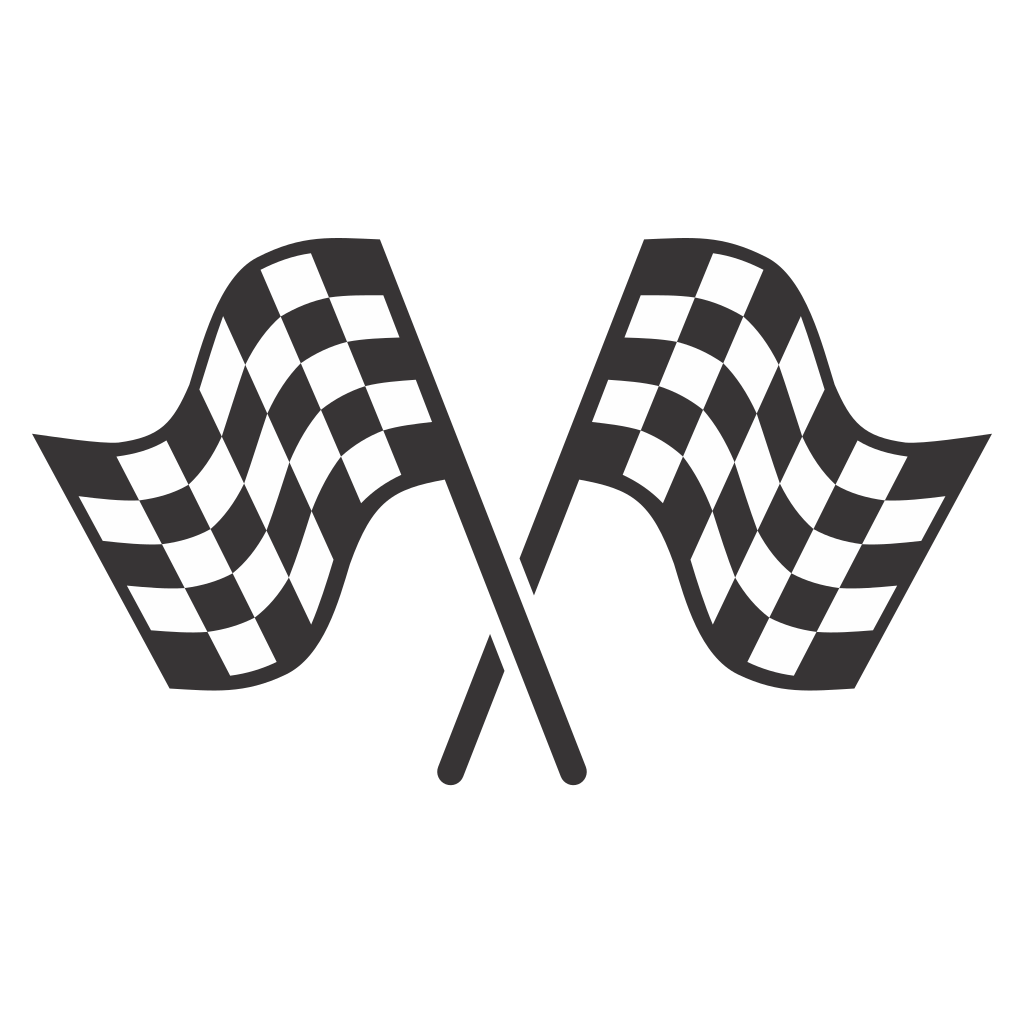 Racing flags design for cutting machines for enthusiasts