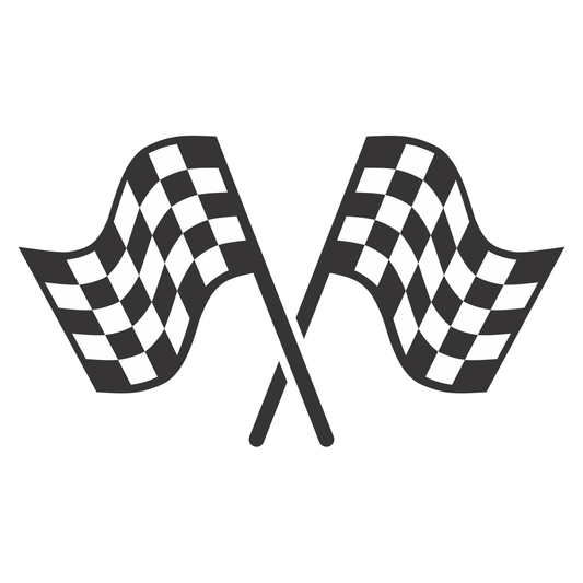 Racing flags design for cutting machines for enthusiasts