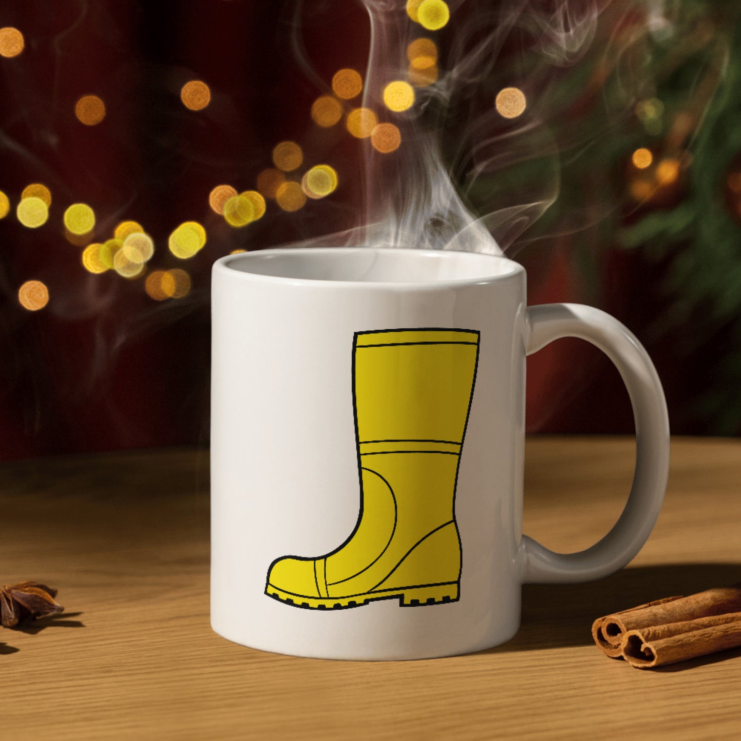 Bright yellow rain boots for fun outdoor adventures