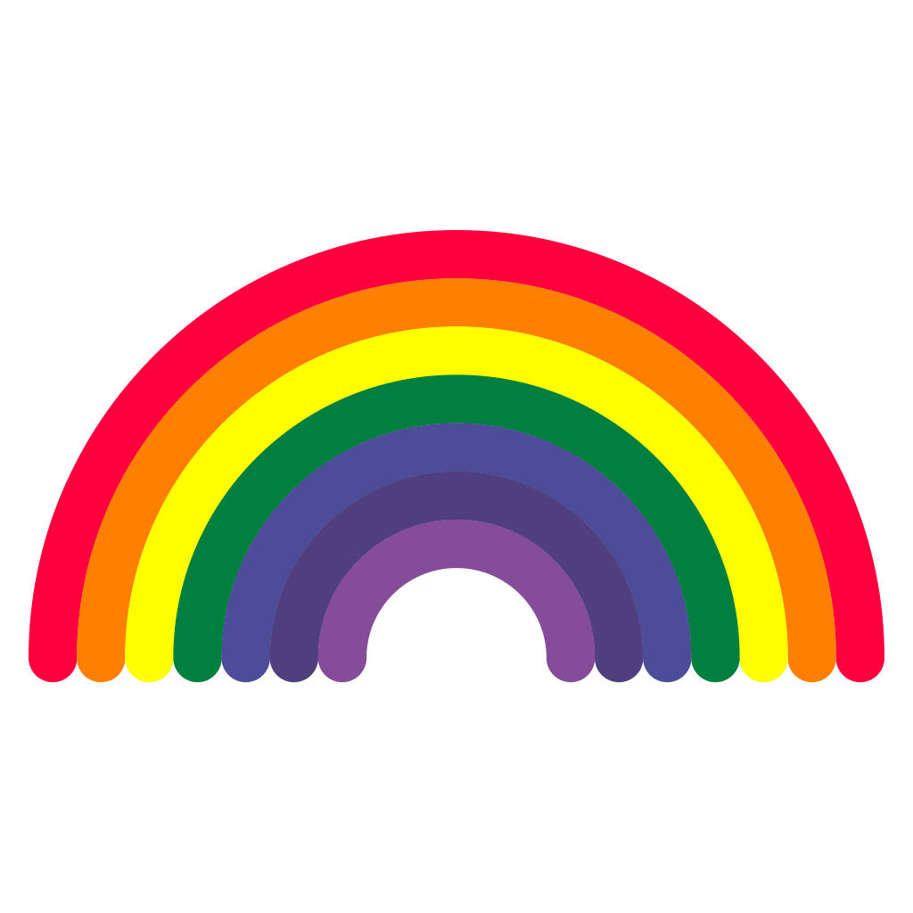 Vibrant rainbow design for creative cutting projects