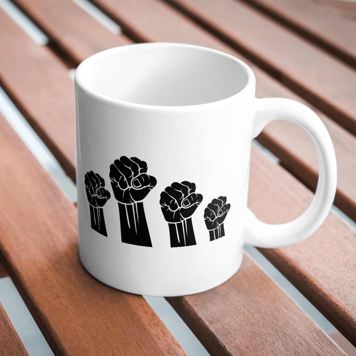 Empowerment through raised fists for creative project designs