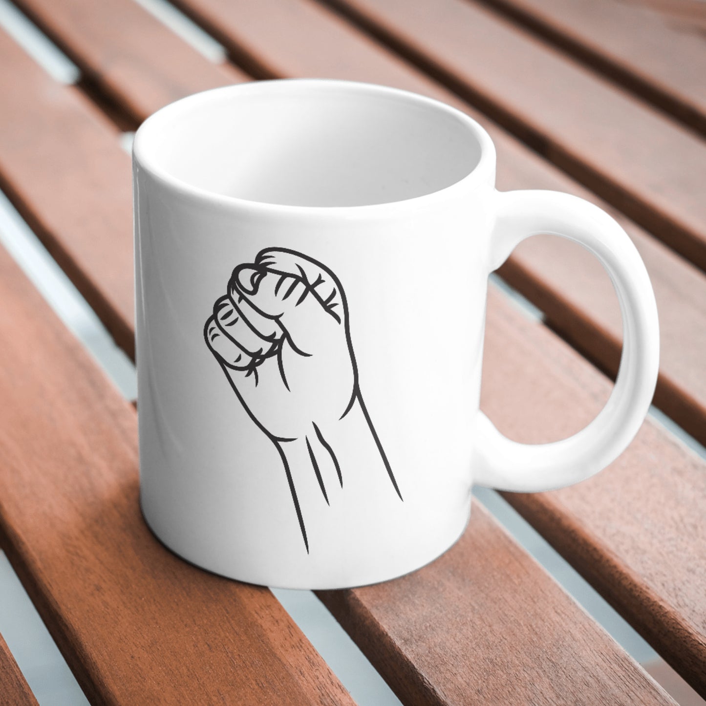 Unity and empowerment: Raised fist design for crafts