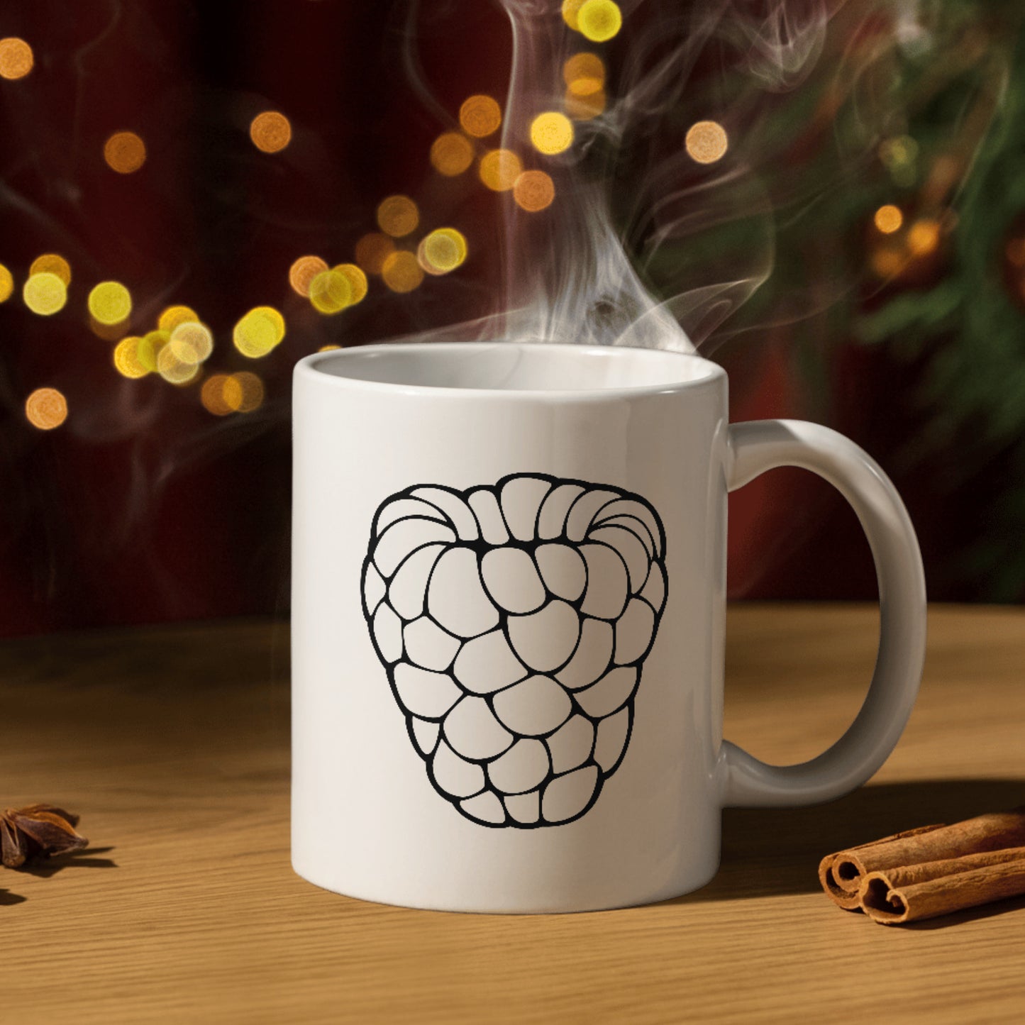 Delightful black and white raspberry vector design for crafting