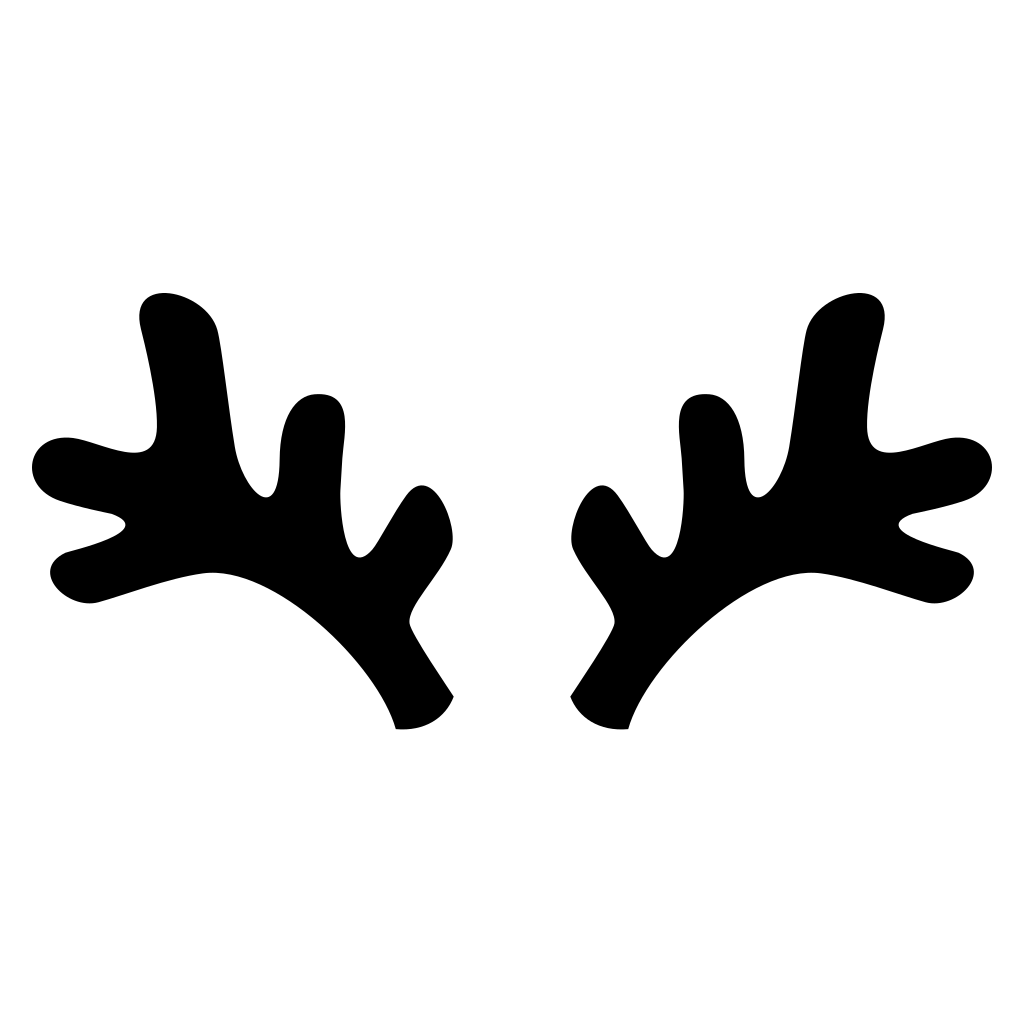 Unique reindeer antlers design for crafting projects