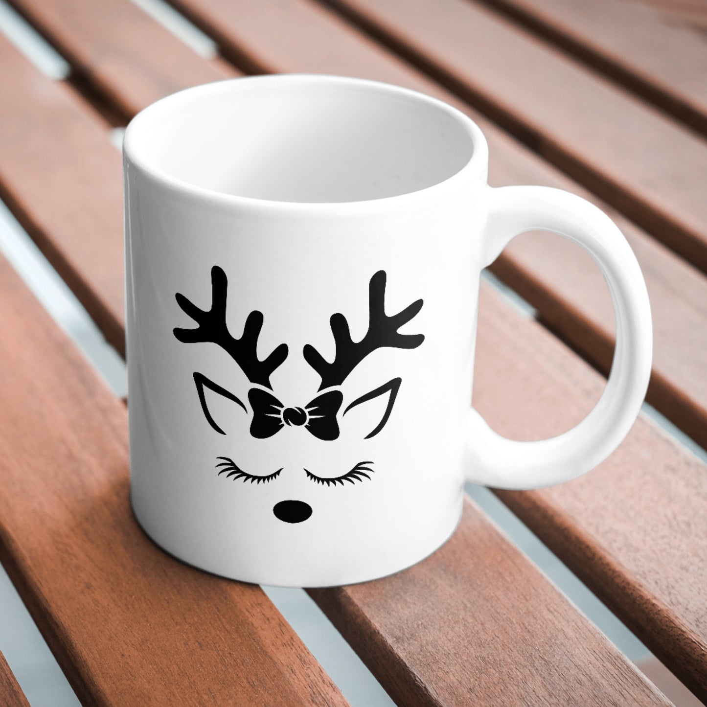 Charming black reindeer design for creative projects
