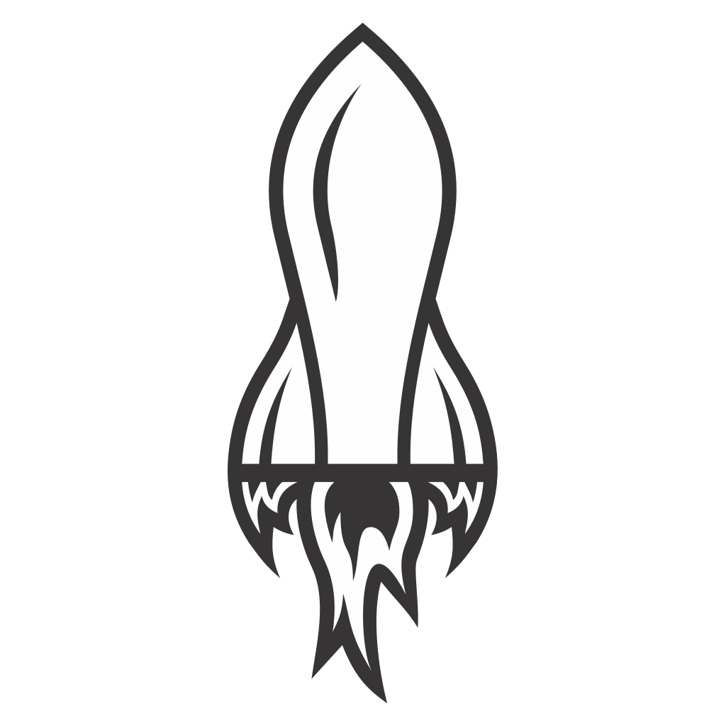 Creative rocket design for cutting machine projects