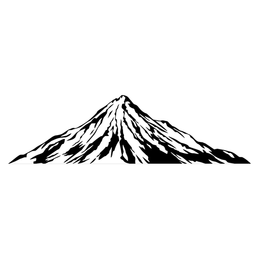 Rocky mountain silhouette for creative cutting projects