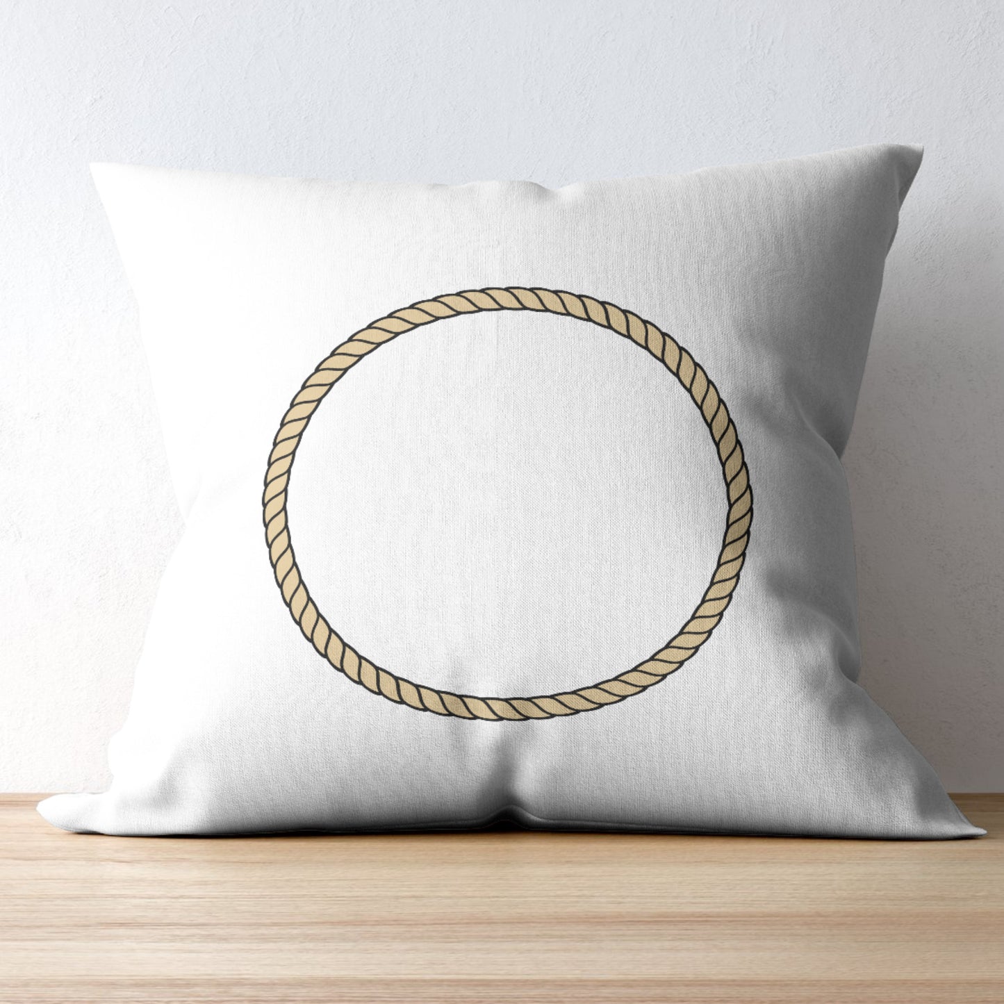 Creative rope frame circle design for crafting enthusiasts