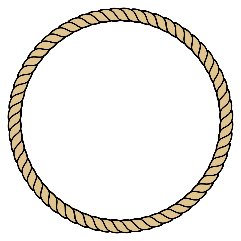 Creative rope frame circle design for crafting enthusiasts