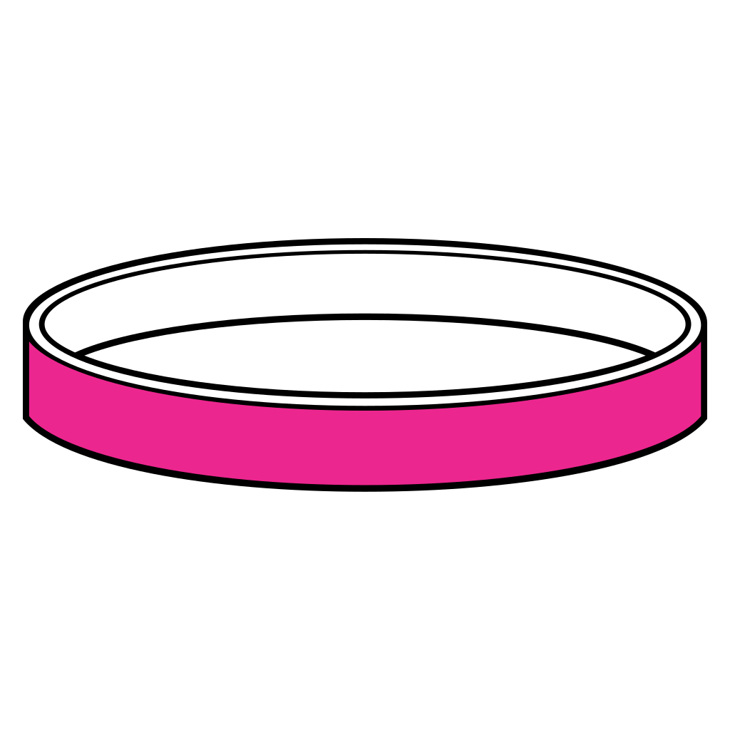 Vector designs for rubber bracelets for cutting machines