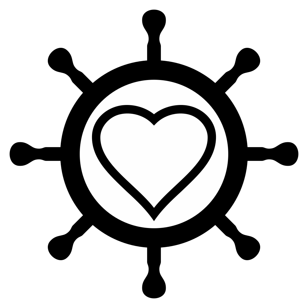 Rudder heart design for creative cutting machines