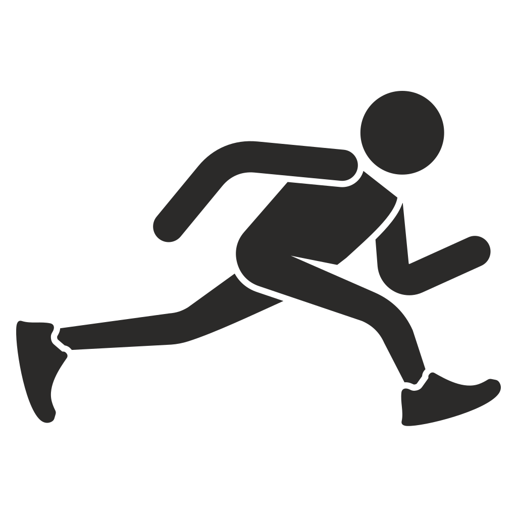 Dynamic running icon for cutting machines and craft projects