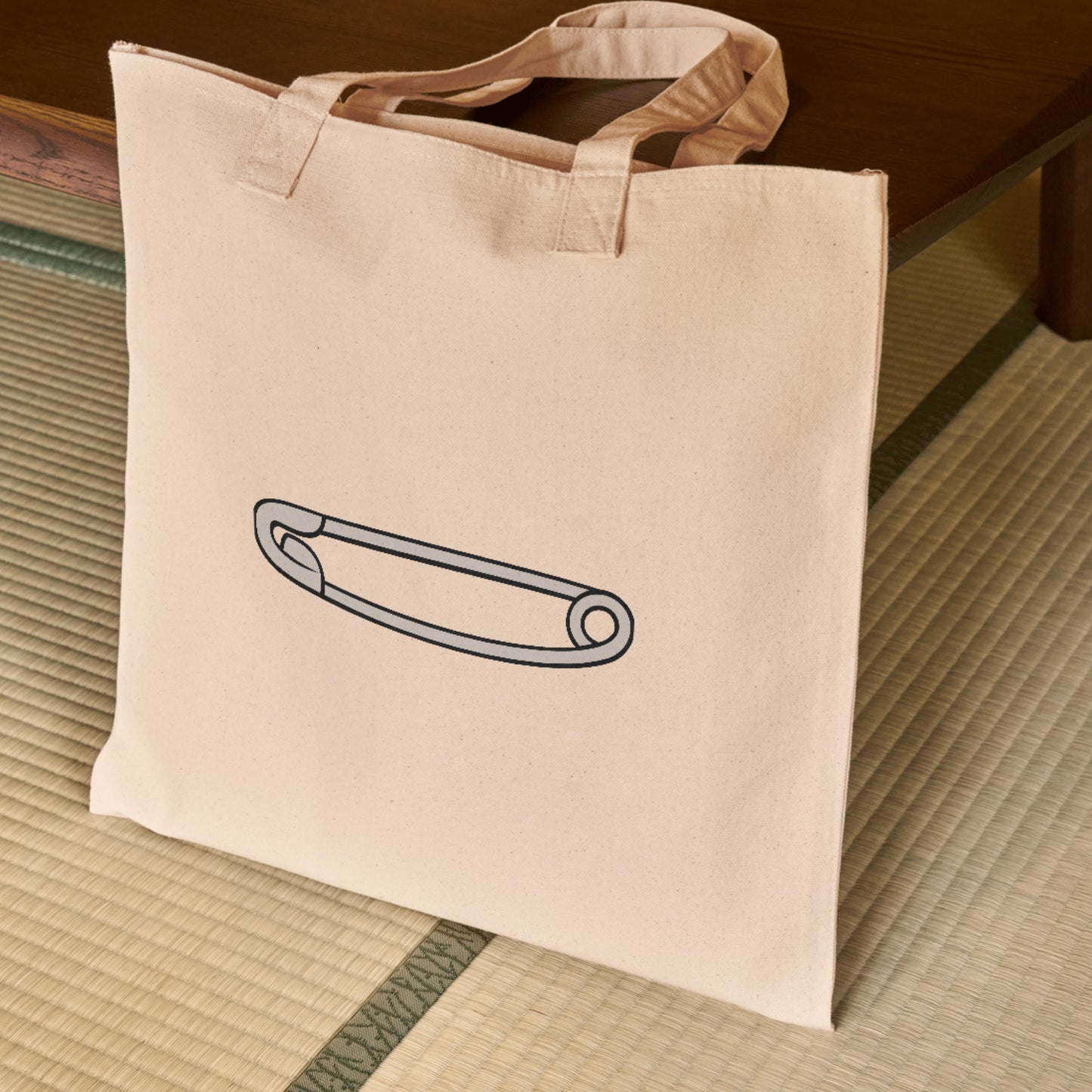 Creative vector design of a classic safety pin for crafting