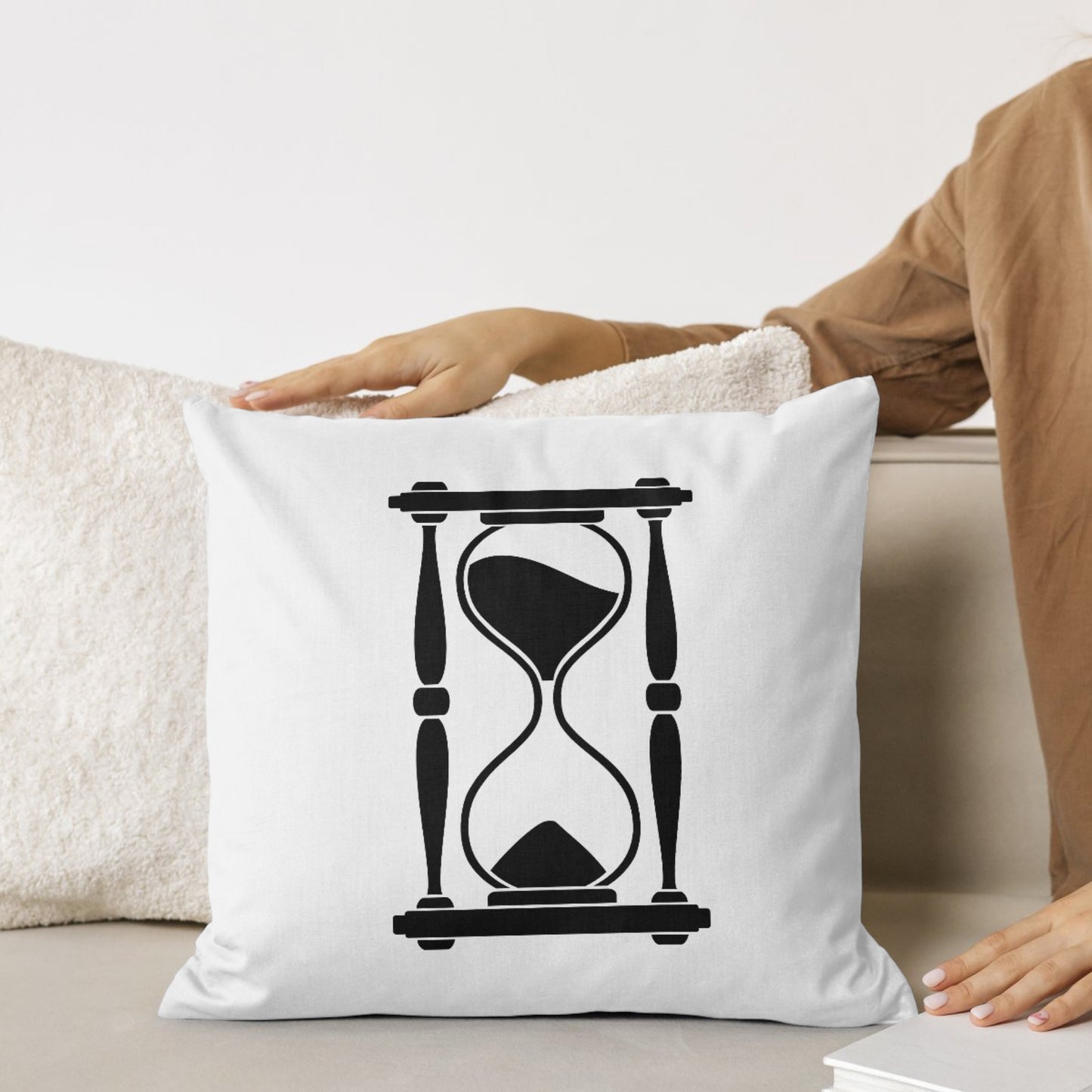 Creative sand hourglass vector for cutting machine design