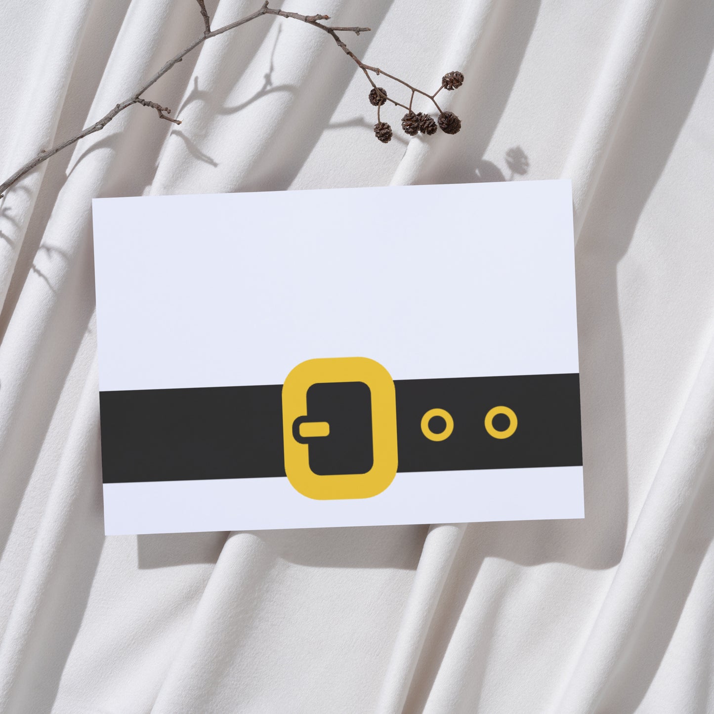 Stylish Santa belt vector design for festive crafting