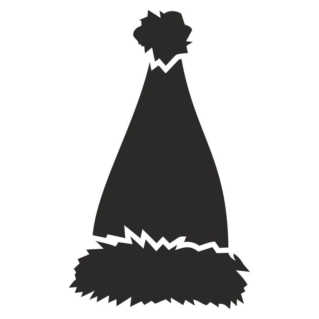 Create festive designs with a classic Santa hat vector SVG