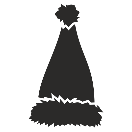 Create festive designs with a classic Santa hat vector SVG