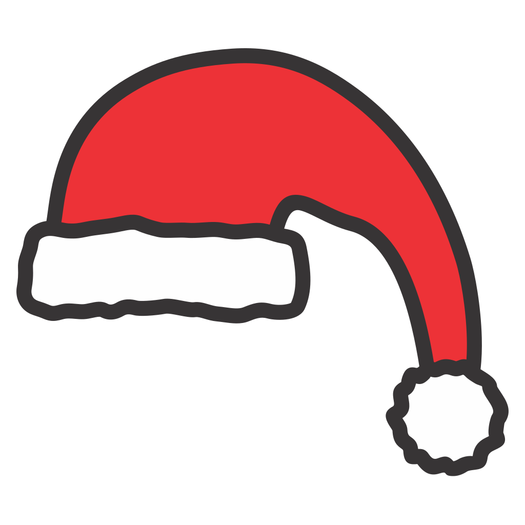 Festive Santa hat design perfect for crafting projects