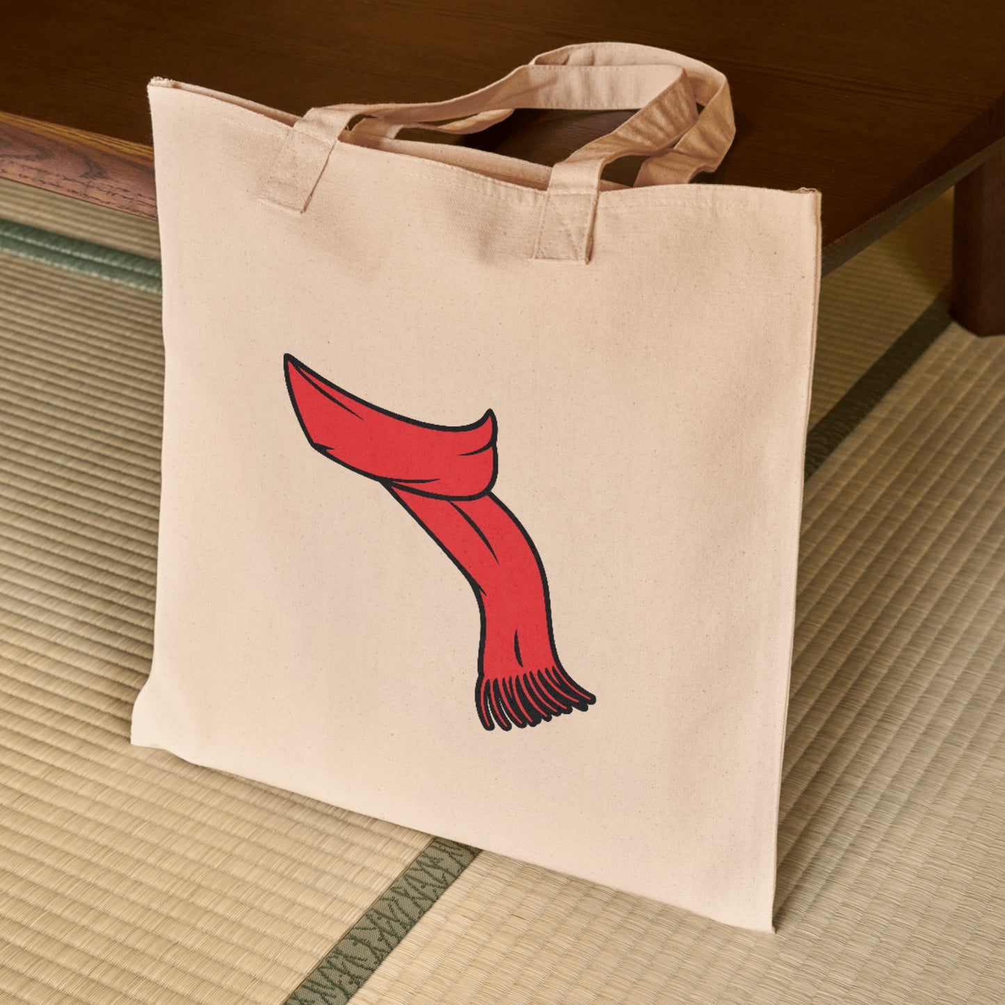 Cozy red scarf design for cutting machines