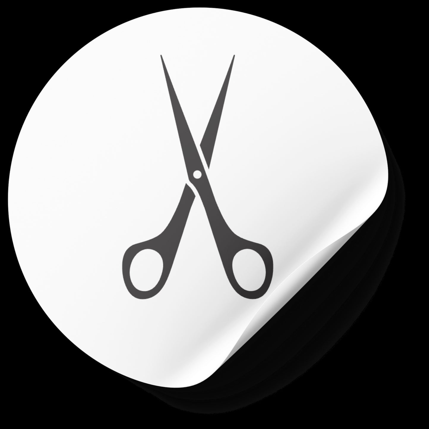 Creative cutting with elegant vector scissors for crafting