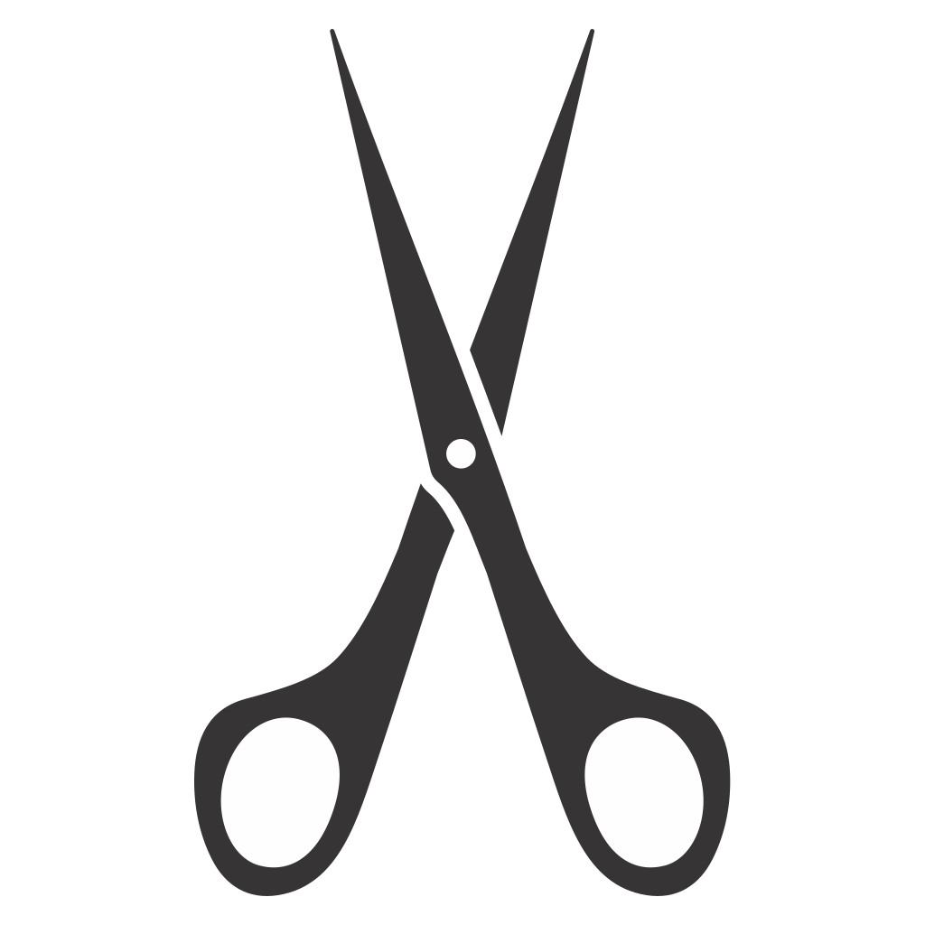 Creative cutting with elegant vector scissors for crafting