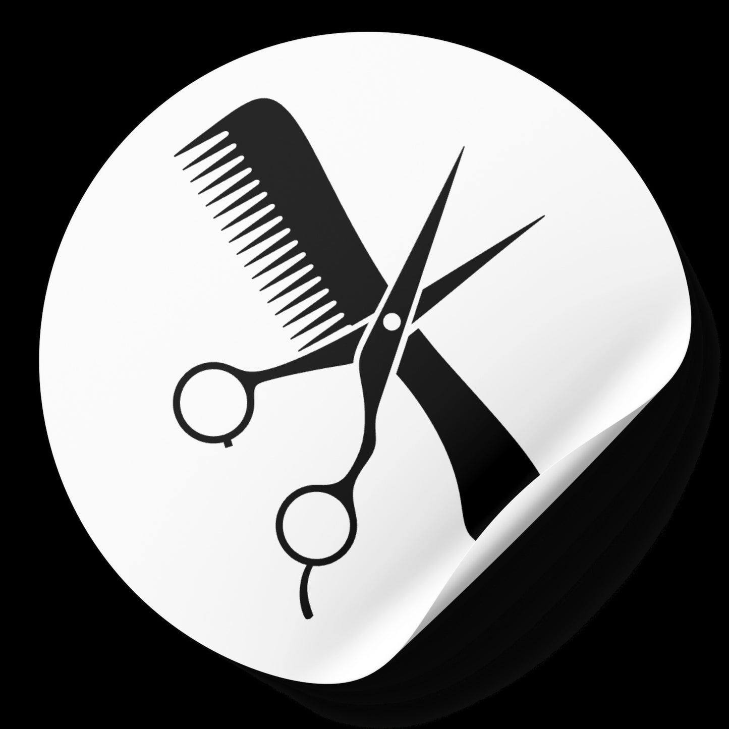Scissors and comb vector design for cutting machines