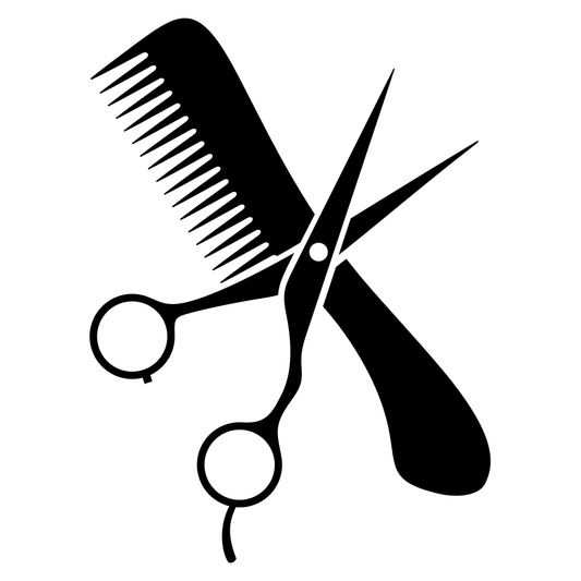 Scissors and comb vector design for cutting machines