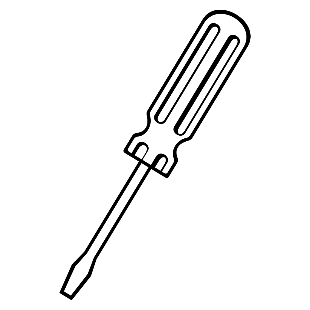 Versatile screwdriver vector design for crafting and cutting