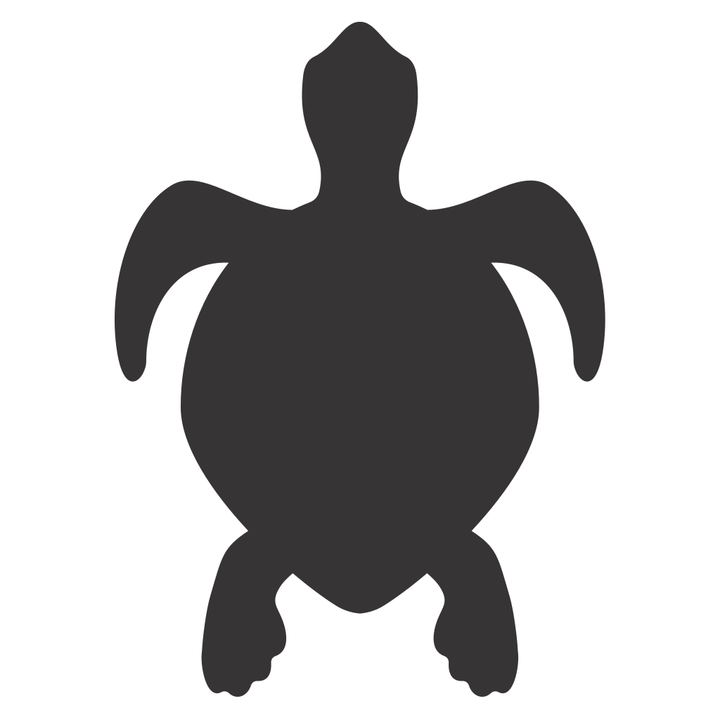 Creative turtle silhouette design for crafting enthusiasts