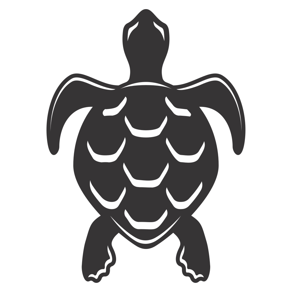 Vector design of a turtle suitable for cutting machines