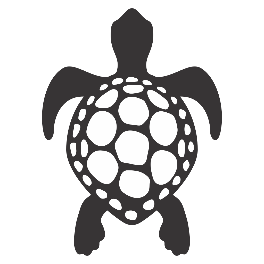 Unique turtle vector design for cutting machines