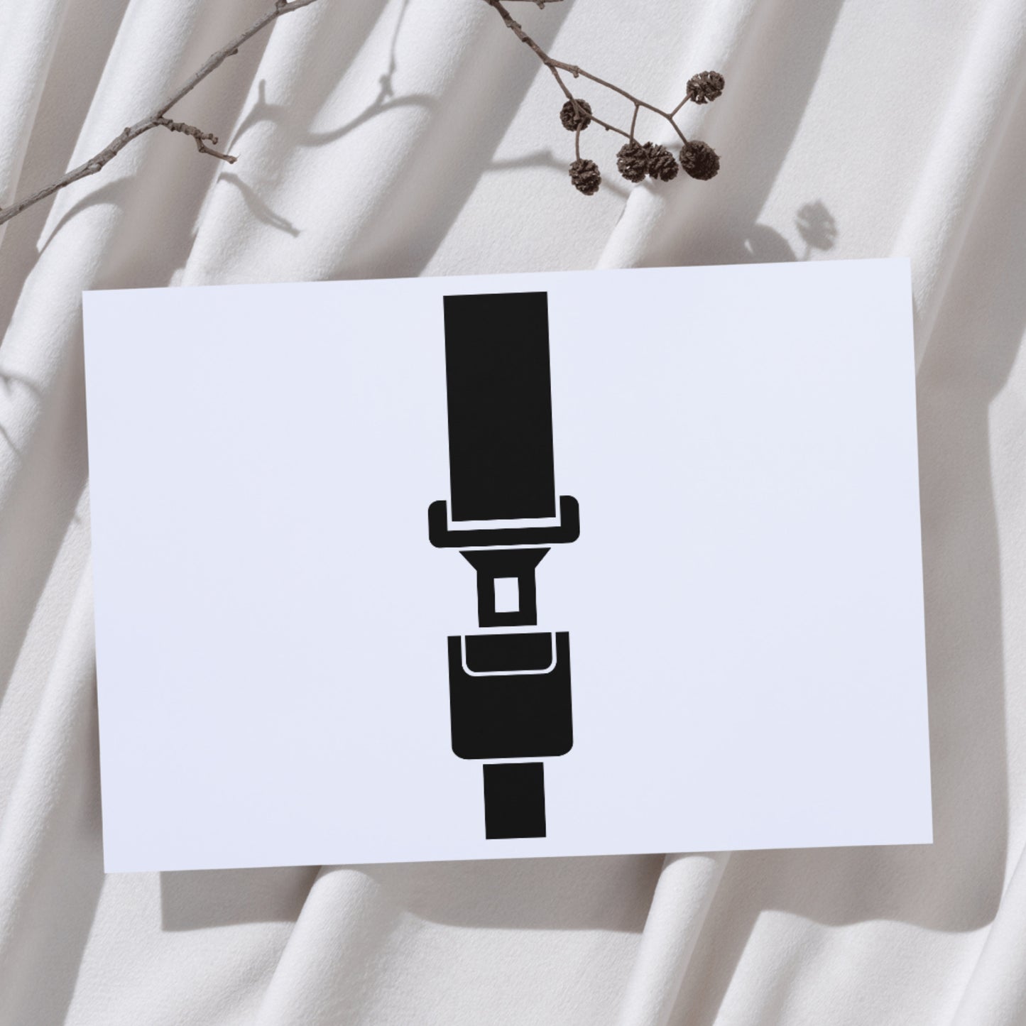 Creative vector design of a seat belt for cutting machines