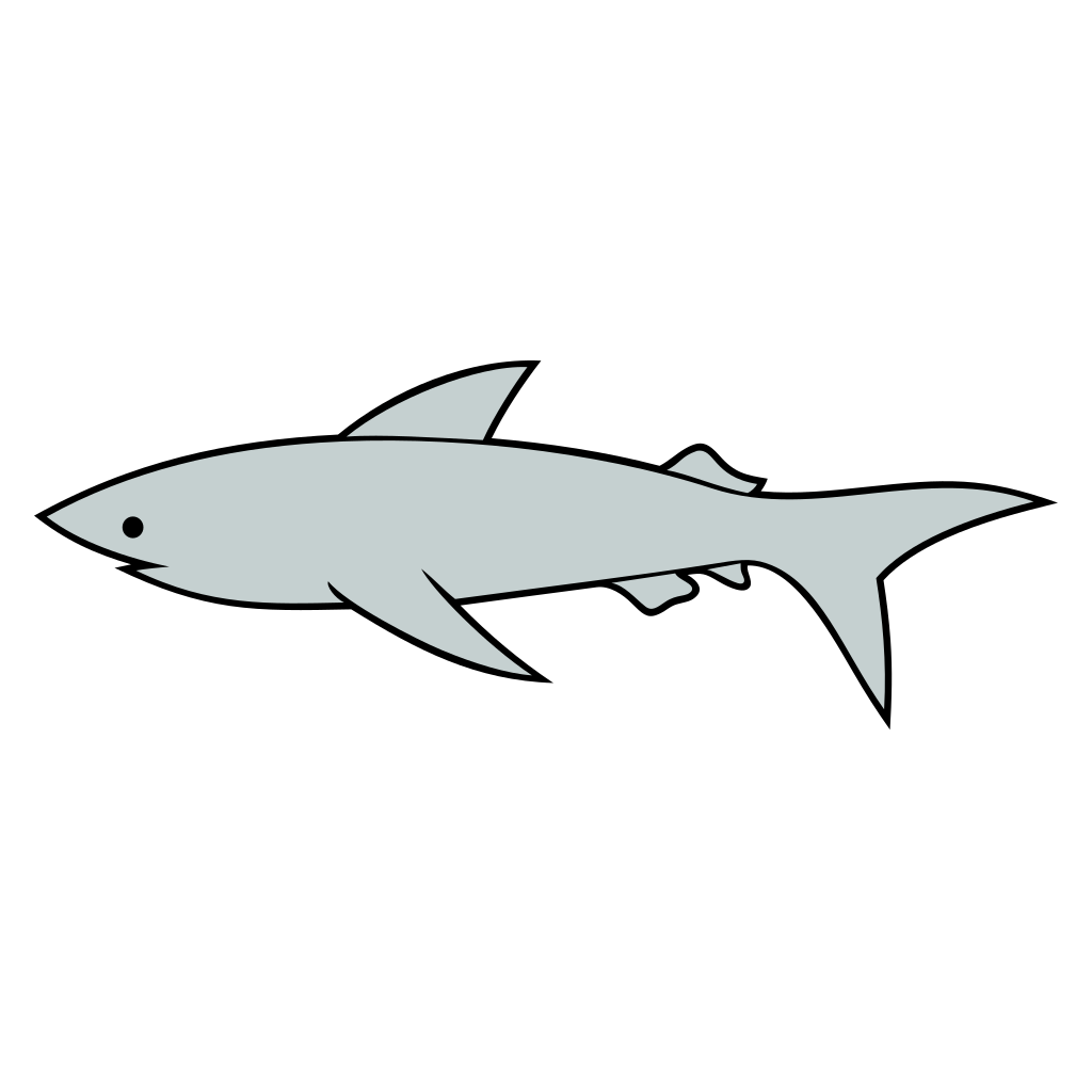 Creative vector shark design for cutting machines