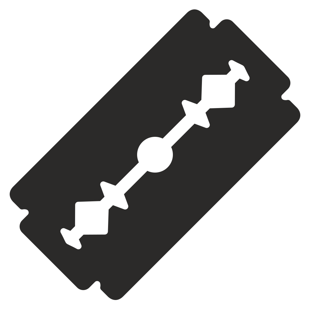 Stylish shaving razor design for cutting machine projects