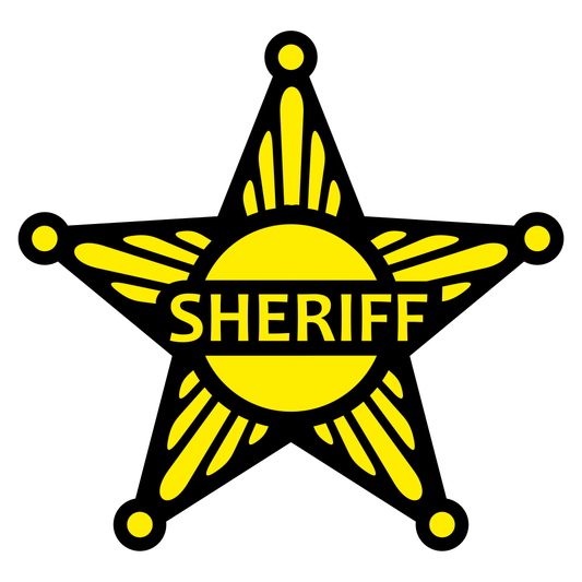Design custom sheriff star vectors for cutting machines