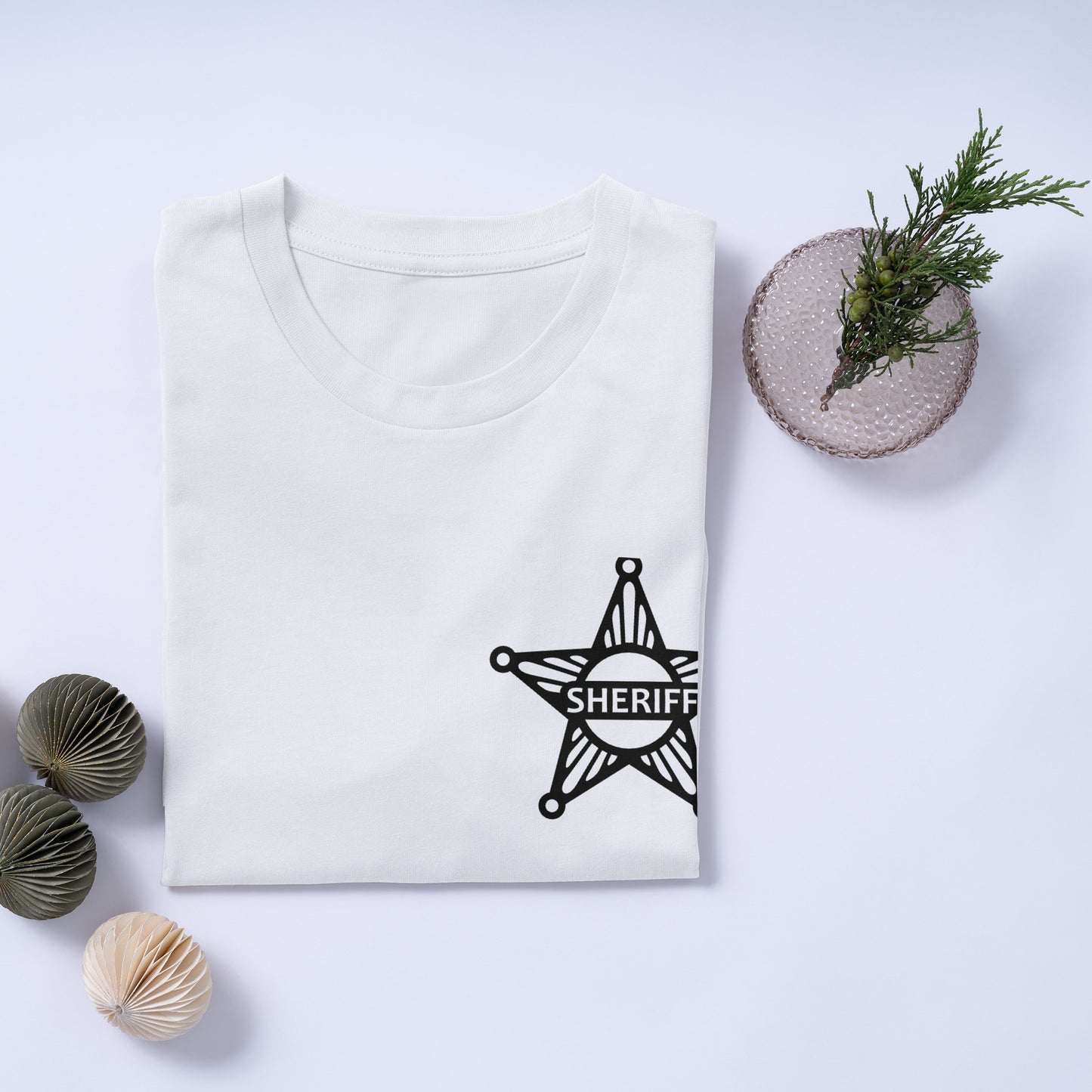 Creative sheriff star design for crafting and cutting projects