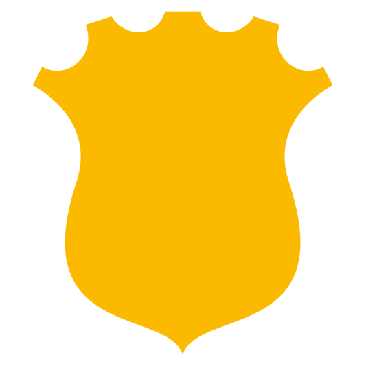 Shield vector icon for craft projects and design elements