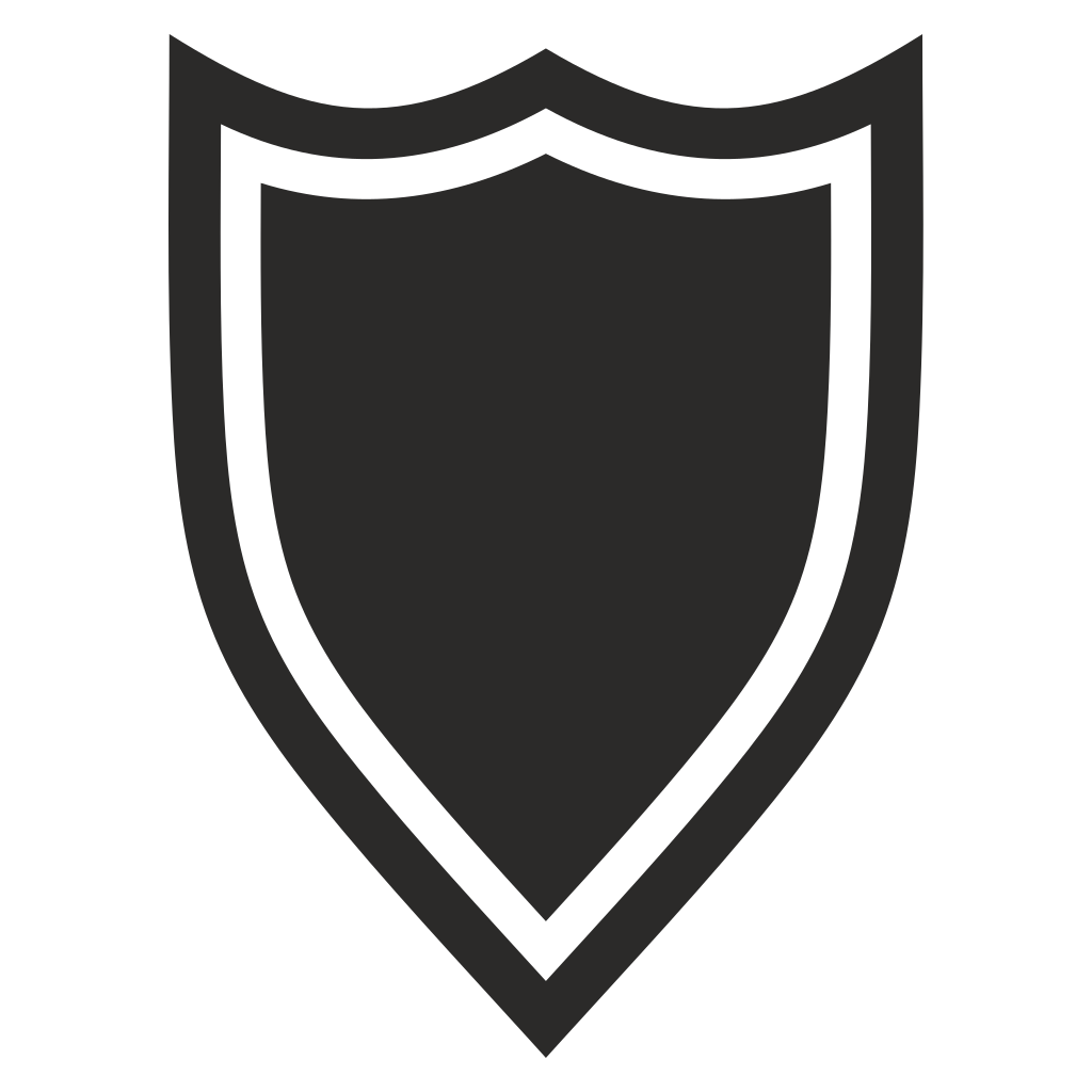 Elegant shield vector icon for versatile crafting projects