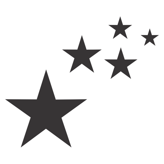 Elegant silhouette stars vector for creative design projects