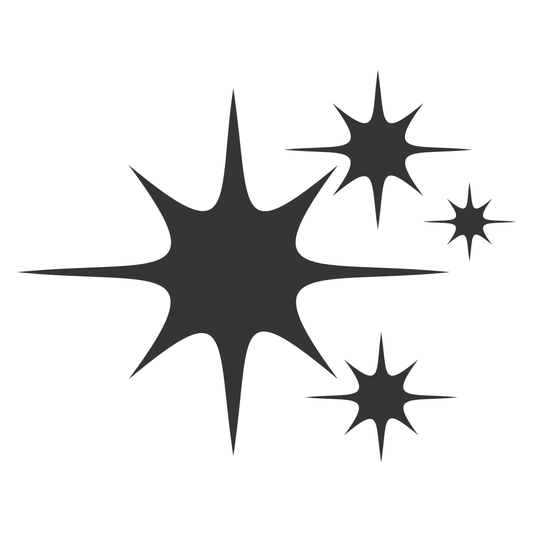 Creative vector stars design for cutting machines