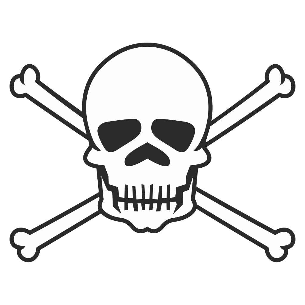 Unique skull and crossbones design for creative projects