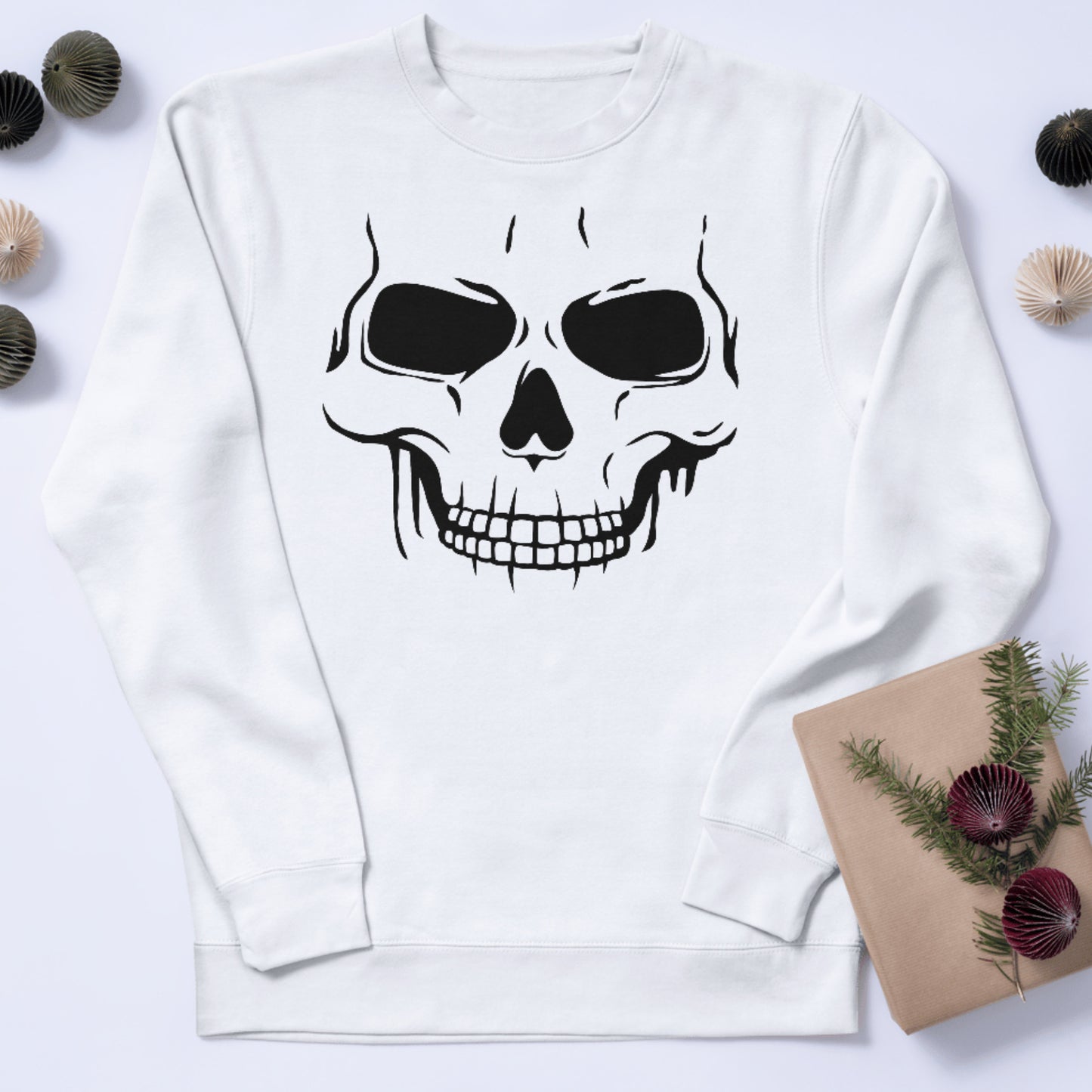 Intricate skull design for creative cutting machine projects