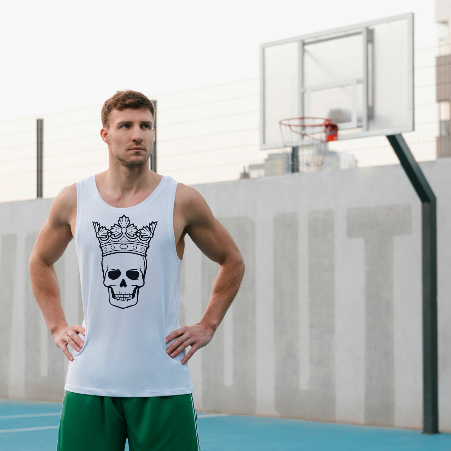 Intricate skull design with crown for creative projects