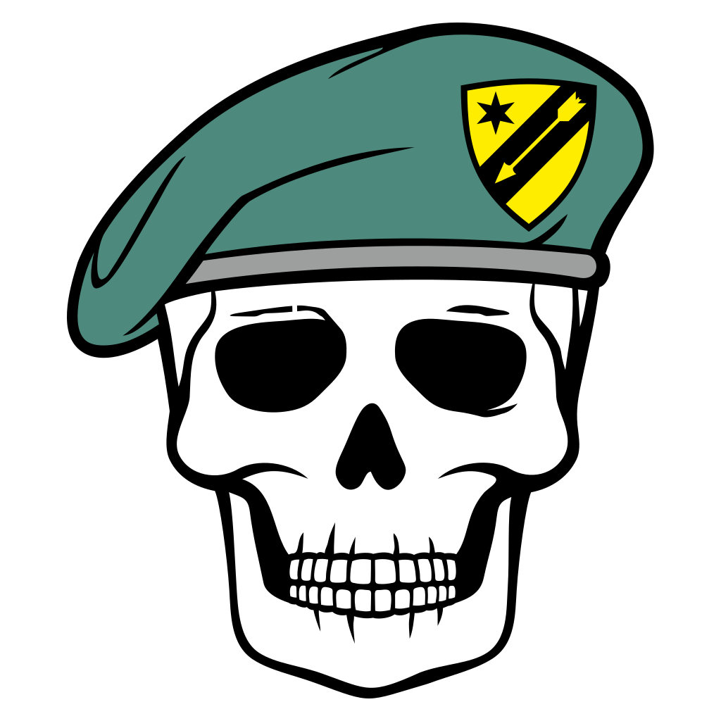 Creative skull design with a stylish beret for crafting
