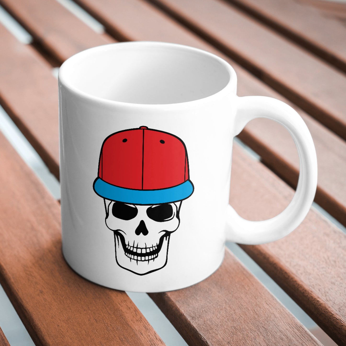 Skull wearing a stylish rap cap for cutting projects