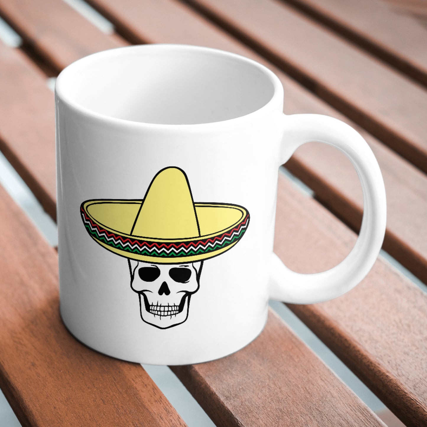 Creative skull wearing a sombrero design for cutting machines