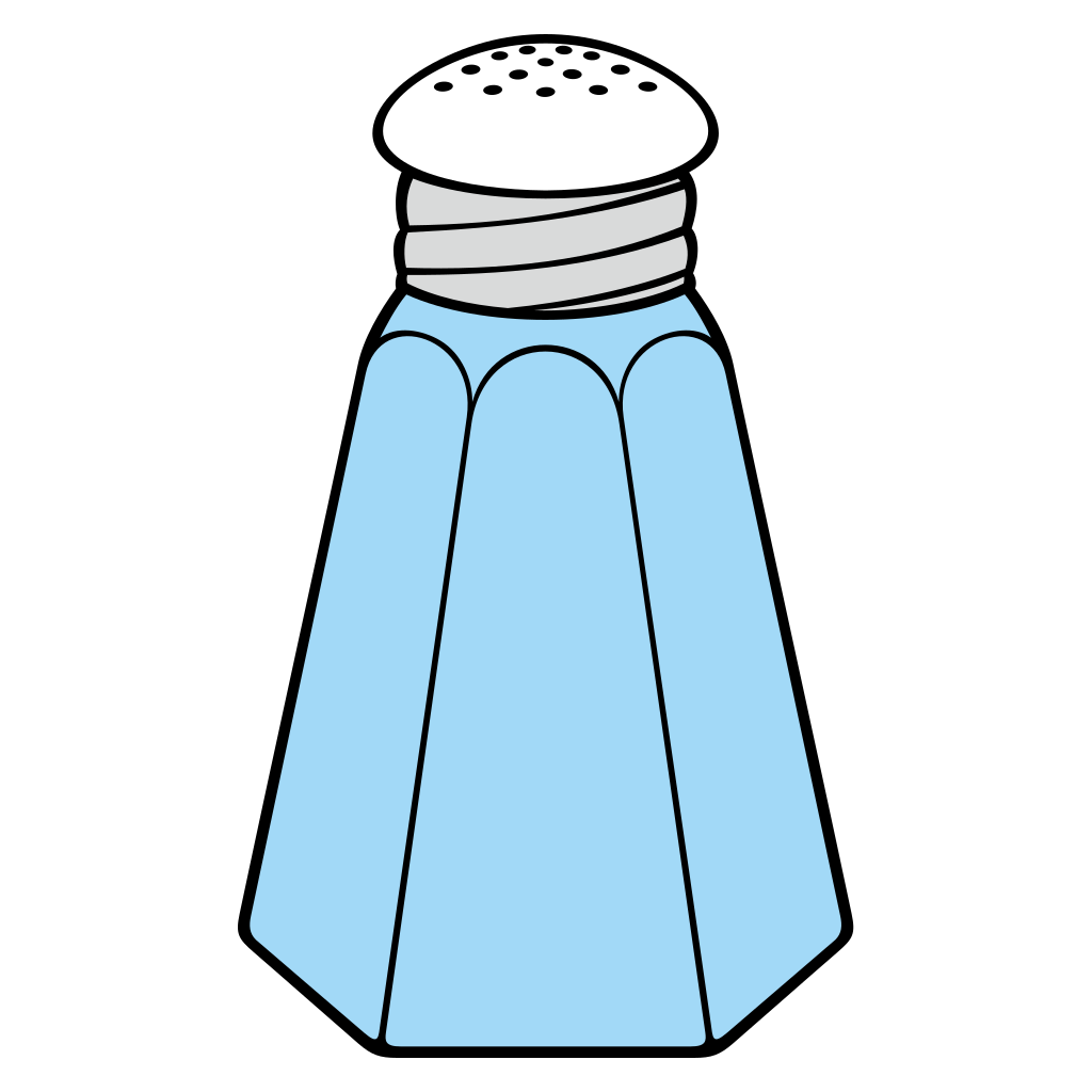 Stylish salt shaker vector for cutting machine designs